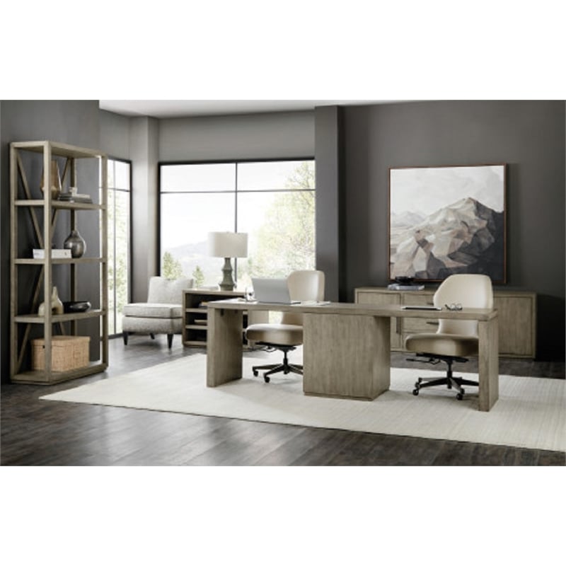 Hooker Furniture Home Office Linville Falls Open Desk Cabinet