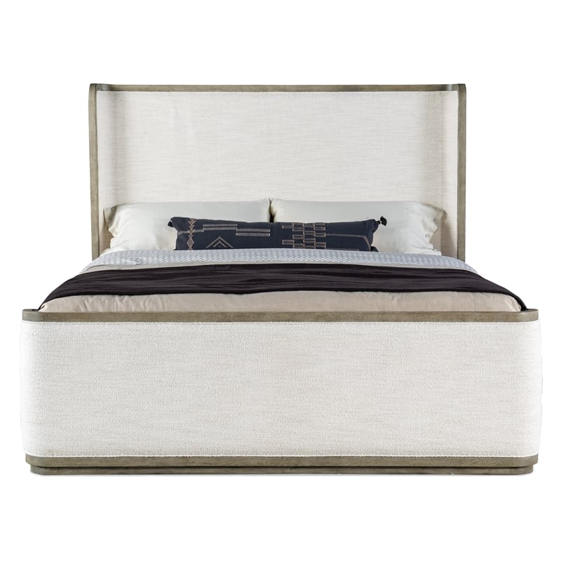 Hooker Furniture Bedroom Linville Falls Boones King Upholstered Shelter Bed