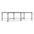 Hooker Furniture Traditions Rectangle Veneers Metal Cocktail Table in Brown/Gray