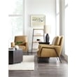 Hooker Furniture Amette Leather and Metal Club Chair in Tan Finish