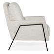 Hooker Furniture Amette Leather and Metal Club Chair in White Finish