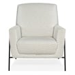 Hooker Furniture Amette Leather and Metal Club Chair in White Finish