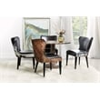 Hooker Furniture Kale Leather Accent Chair with Dark Brindle HOH in Brown