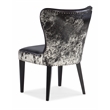 Hooker Furniture Kale Leather Accent Chair with Salt & Pepper HOH in Black