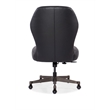 Hooker Furniture Leather and Metal Executive Swivel Tilt Chair in Black