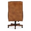 Hooker Furniture Leather Wright Executive Swivel Tilt Chair in Brown