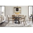 Hooker Furniture Chapman Wood Shou Sugi Ban Petite Round Dining Table in Black