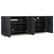 Hooker Furniture Chapman Wood Shou Sugi Ban Entertainment Console in Black