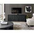 Hooker Furniture Chapman Wood Shou Sugi Ban Entertainment Console in Black