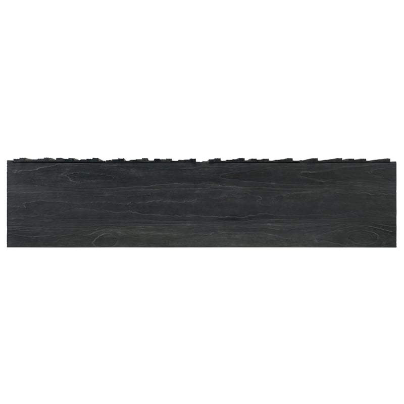 Hooker Furniture Chapman Wood Shou Sugi Ban Entertainment Console in Black
