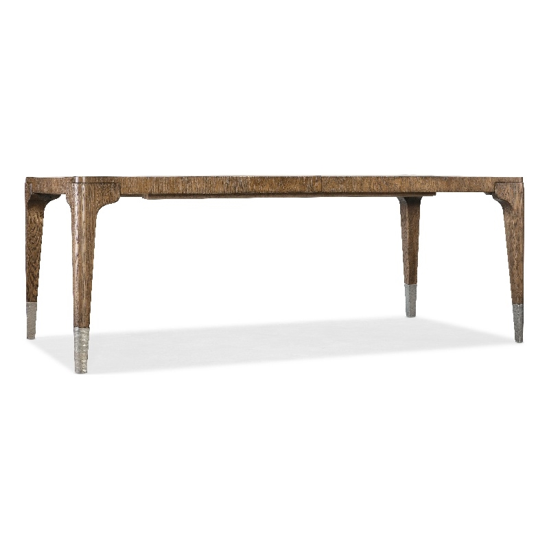 Hooker Furniture Chapman Veneers and Metal Leg Table in Brown/White