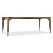 Hooker Furniture Chapman Veneers and Metal Leg Table in Brown/White
