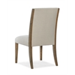 Hooker Furniture Chapman Oak and Fabric Upholstered Side Chair in Brown White