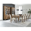 Hooker Furniture Chapman Oak and Fabric Upholstered Side Chair in Brown White