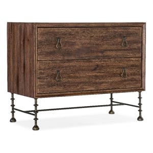 Hooker Furniture Big Sky Veneers and Solid Wood Bachelors Chest in Brown