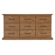 Hooker Furniture Big Sky Veneers and Solid Wood Nine Drawer Dresser in Brown