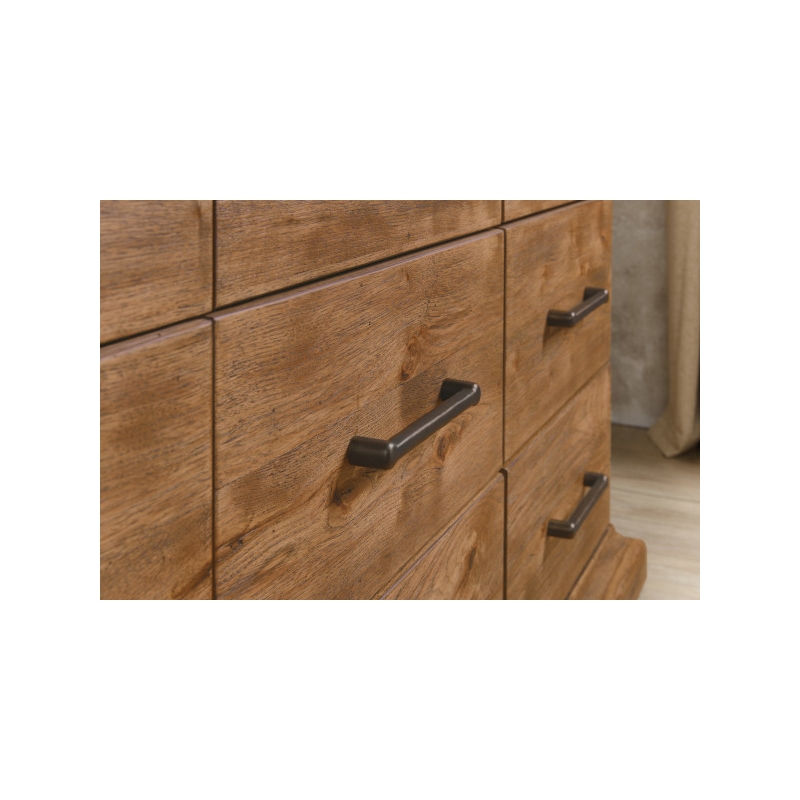 Hooker Furniture Big Sky Veneers and Solid Wood Nine Drawer Dresser in Brown