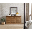 Hooker Furniture Big Sky Veneers and Solid Wood Nine Drawer Dresser in Brown