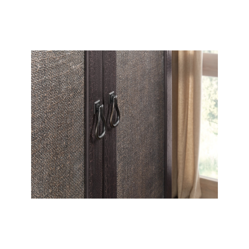 Hooker Furniture Big Sky Veneers Wood Small Wardrobe in Black