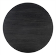 Hooker Furniture Chapman Veneers Shou Sugi Ban Round Cocktail Table in Black