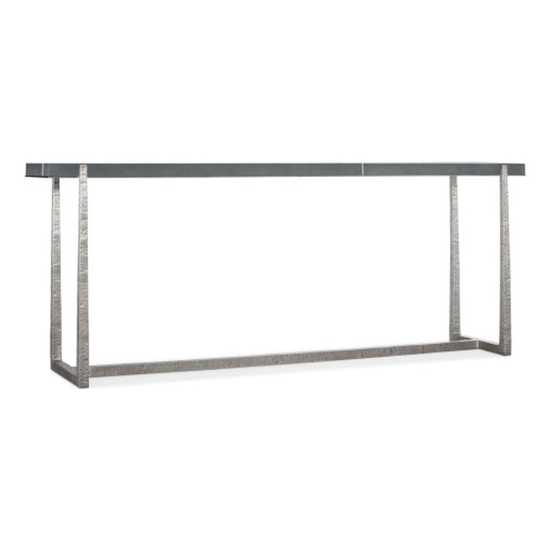 Hooker Furniture Chapman Metal Mixed Media Console Table in Gray