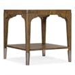 Hooker Furniture Chapman Rectangle Veneers and Metal End Table in Brown/White