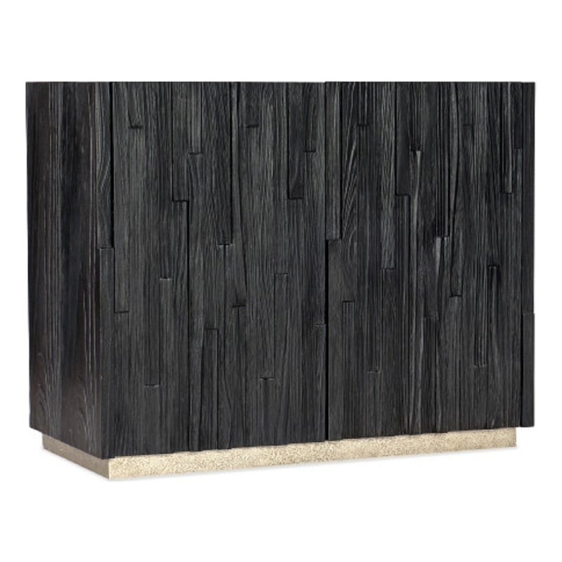 Hooker Furniture Chapman Veneers Shou Sugi Ban Accent Chest in Black