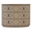 Hooker Furniture Big Sky Veneers and Solid Wood Three Drawer Chest in Beige