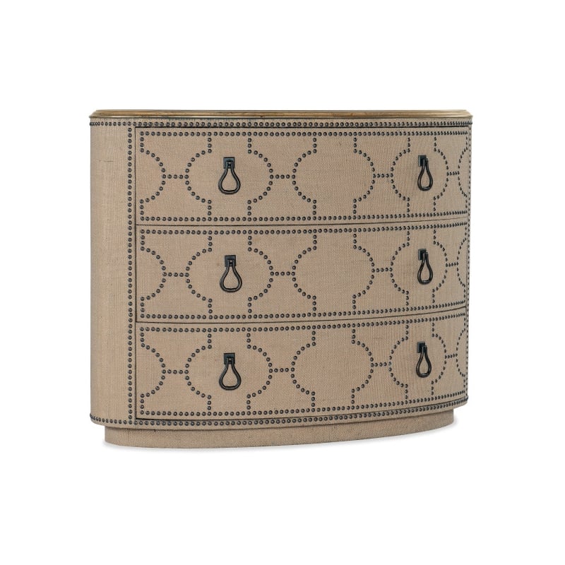 Hooker Furniture Big Sky Veneers and Solid Wood Three Drawer Chest in Beige