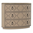 Hooker Furniture Big Sky Veneers and Solid Wood Three Drawer Chest in Beige