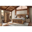 Hooker Furniture Big Sky Pecky Hickory Veneers Cal King Corbel Bed in Brown