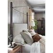 Hooker Furniture Big Sky Veneers Fabric King Poster Bed w/ Canopy in Black