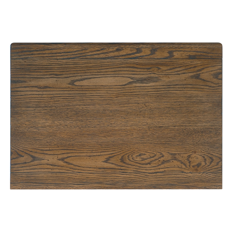 Hooker Furniture Chapman Veneers and Metal Nightstand in Brown/White