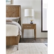 Hooker Furniture Chapman Veneers and Metal Nightstand in Brown/White