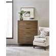 Hooker Furniture Chapman Five-Drawer Veneers and Metal Chest in Brown/White