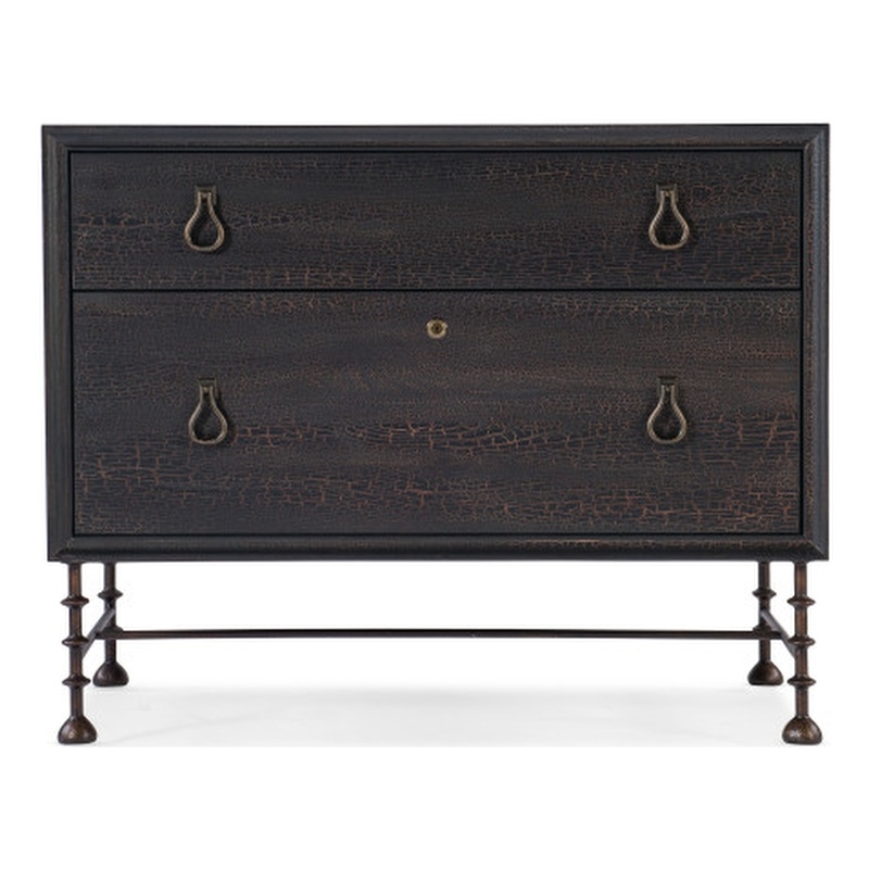 Hooker Furniture Big Sky Wood Lateral File Cabinet in Black Finish