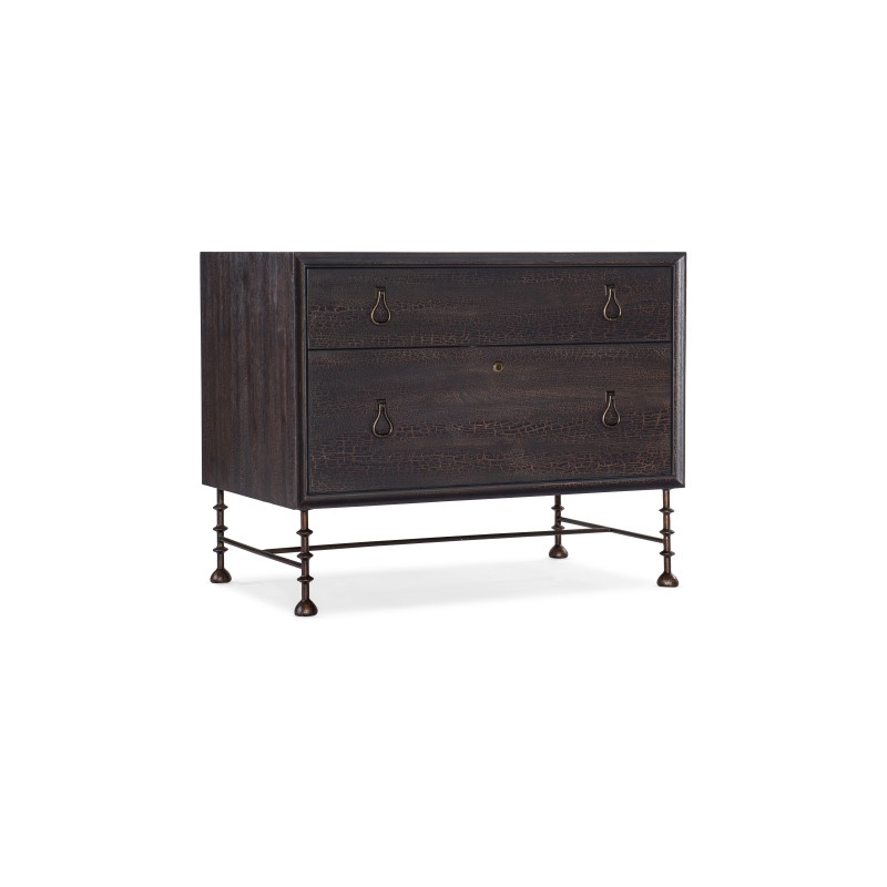 Hooker Furniture Big Sky Wood Lateral File Cabinet in Black Finish