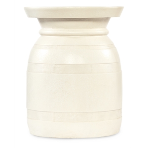 Hooker Furniture Big Sky Resin Tahoe Urn Spot Table in Beige