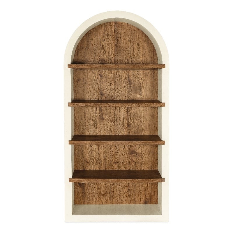 hooker furniture big sky veneers wood tahoe etagere in white
