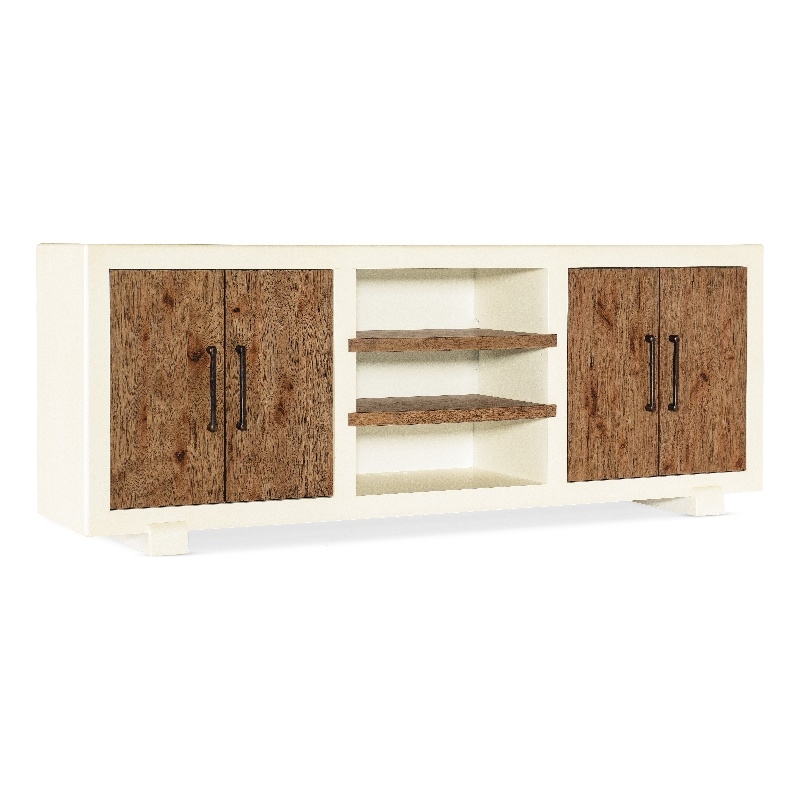 Hooker Furniture Big Sky Wood Tahoe Entertainment Console in White