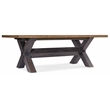 Hooker Furniture Big Sky Veneers and Solid Wood Trestle Dining Table in Brown