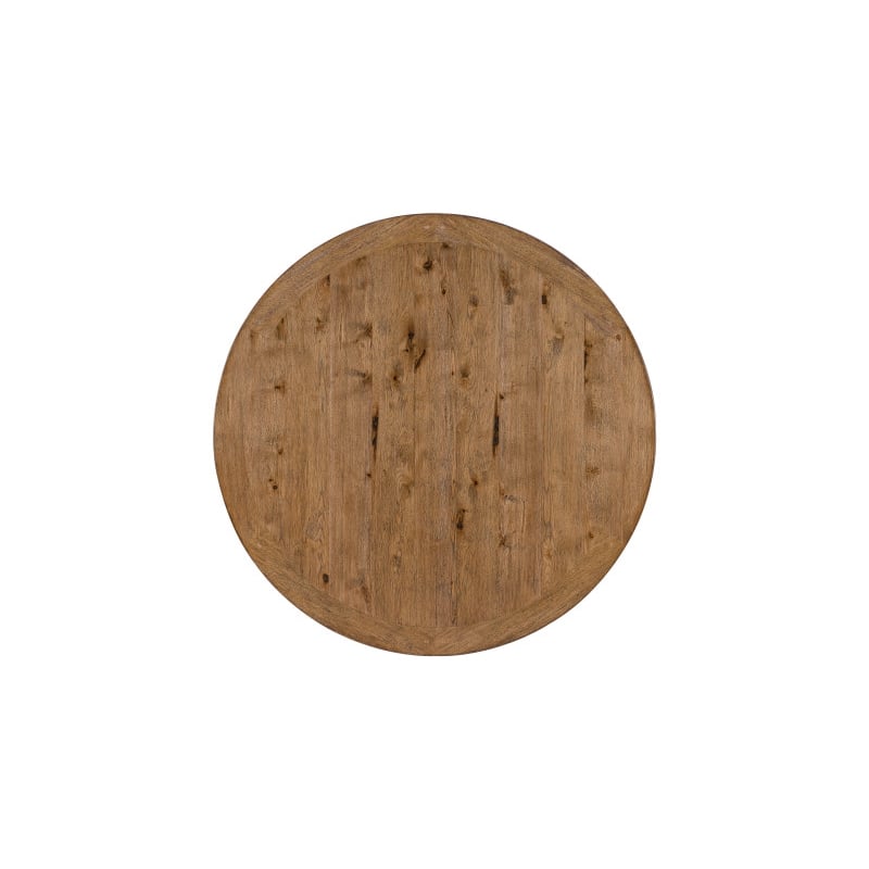 Hooker Furniture Big Sky Round Veneers and Solid Wood Dining Table in Black