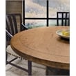 Hooker Furniture Big Sky Round Veneers and Solid Wood Dining Table in Black