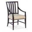 Hooker Furniture Big Sky Wood and Fabric Arm Chair in Black