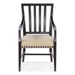 Hooker Furniture Big Sky Wood and Fabric Arm Chair in Black