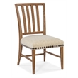 Hooker Furniture Big Sky Wood and Fabric Side Chair in Brown