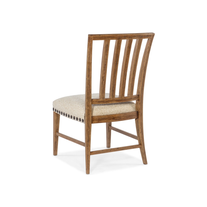 Hooker Furniture Big Sky Wood and Fabric Side Chair in Brown