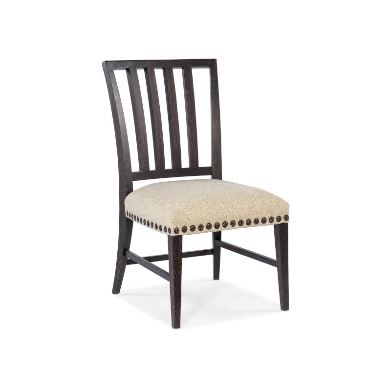 Hooker Furniture Big Sky Wood and Fabric Side Chair in Black