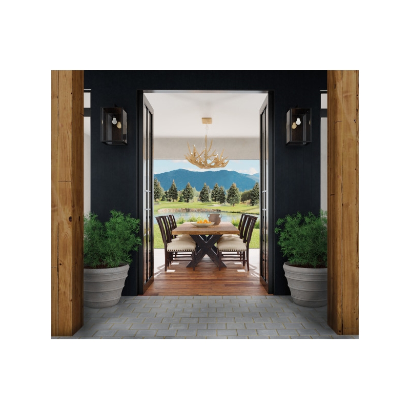 Hooker Furniture Big Sky Wood and Fabric Side Chair in Black