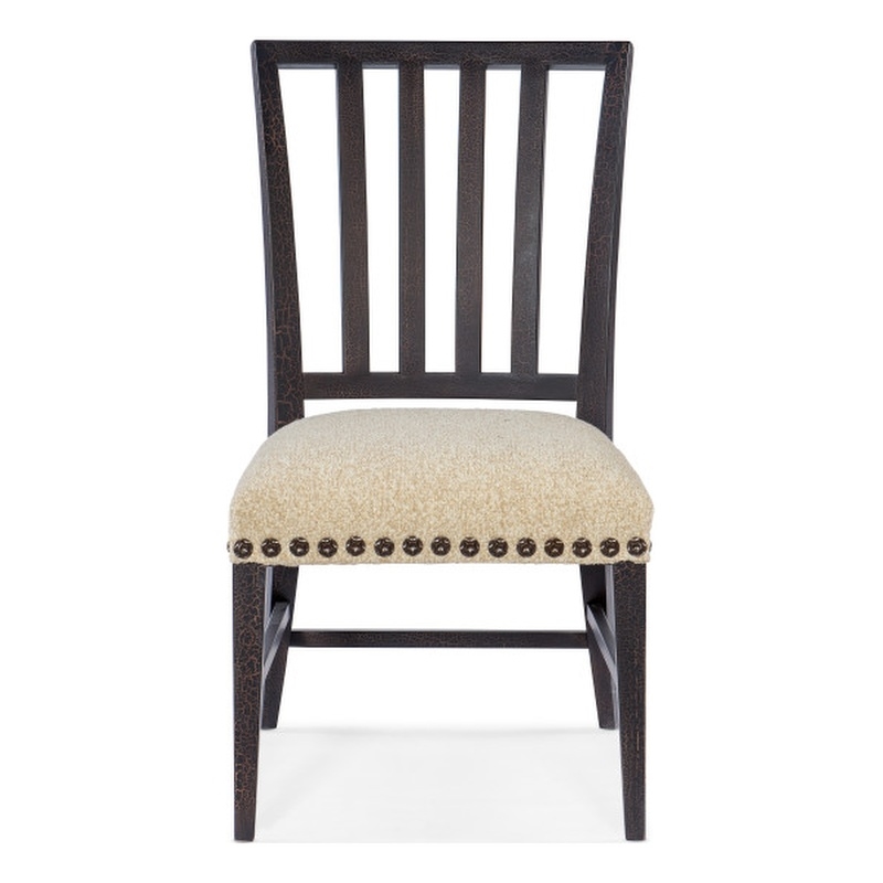 Hooker Furniture Big Sky Wood and Fabric Side Chair in Black